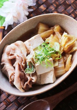 汁まで飲み干したいっ♡豚肉豆腐-レシピのメイン写真