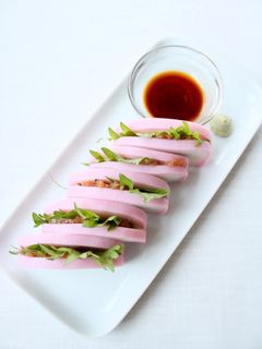 定番おつまみ【板わさ(梅大葉)】蒲鉾-レシピのメイン写真