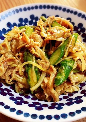 豚肉とアスパラのオイスター炒め-レシピのメイン写真