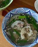 簡単★蓮根とひき肉のエスニックスープ