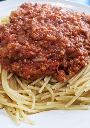 ゆる簡単ミートソースパスタ☆時短ランチ-レシピのメイン写真