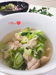 生姜ぽかぽか☆鶏ももの塩スープ-レシピのメイン写真