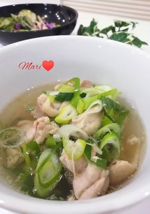 生姜ぽかぽか☆鶏ももの塩スープ-レシピのメイン写真