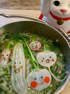 みんな笑顔で七草粥-レシピのメイン写真