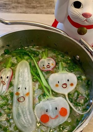みんな笑顔で七草粥-レシピのメイン写真