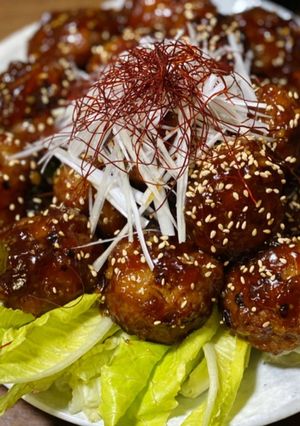 黒酢あんの肉団子-レシピのメイン写真