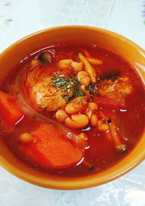 私のミートボールキャセロール-レシピのメイン写真