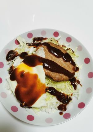 10分で作れるロコモコ丼風-レシピのメイン写真