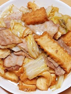 ポンの豚バラ白菜のこってり味噌炒め-レシピのメイン写真