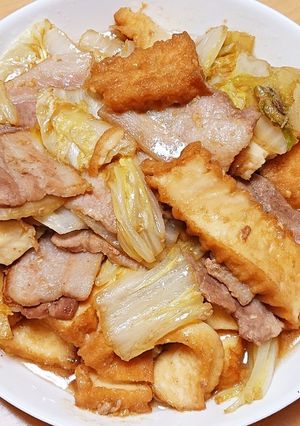 ポンの豚バラ白菜のこってり味噌炒め-レシピのメイン写真
