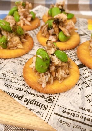 枝豆とツナのカナッペ-レシピのメイン写真
