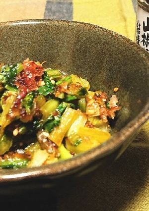 蕪の葉っぱのピリリ炒め-レシピのメイン写真
