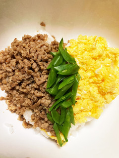 ハートのそぼろご飯♡-レシピのメイン写真