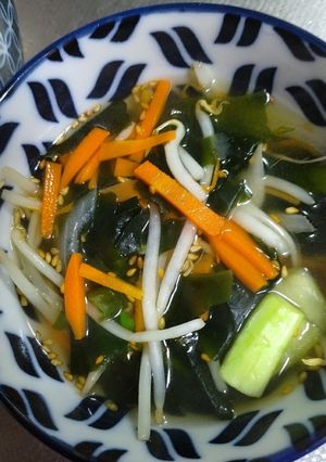 簡単！野菜入りモヤシ1袋でシャキ②スープ-レシピのメイン写真