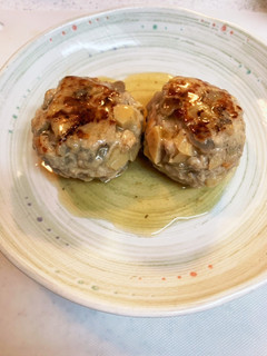 残った筑前煮リメイク☆根菜ハンバーグ-レシピのメイン写真