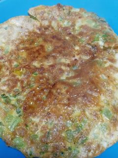 大根の葉と納豆のお好み焼き-レシピのメイン写真