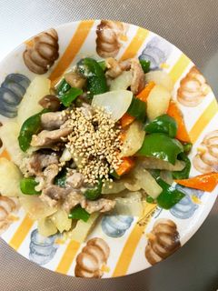 全てレンジ簡単プルコギ味大根青椒肉絲風-レシピのメイン写真