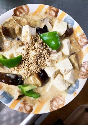 全てレンジ豚こまクリーミー麻婆豆腐&茄子-レシピのメイン写真