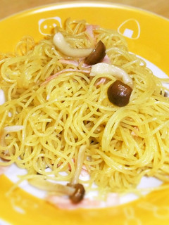 ハムとしめじのパスタ-レシピのメイン写真