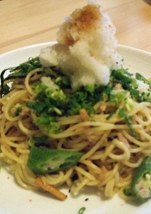 お茶漬けの素で簡単♪ツナおろしパスタ-レシピのメイン写真