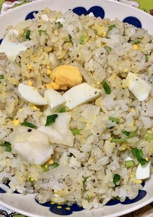 七草と茹で卵の混ぜご飯-レシピのメイン写真