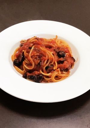 娼婦風のパスタが絶品！プッタネスカ-レシピのメイン写真