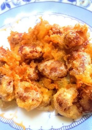 デザート天ぷら 金時豆のかき揚げ-レシピのメイン写真
