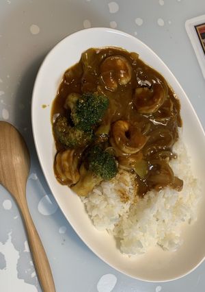 簡単ガーリックシュリンプカレー-レシピのメイン写真