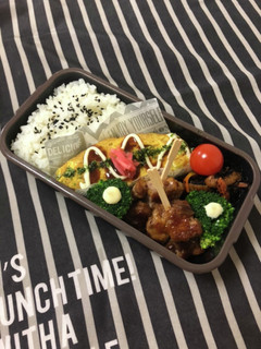 男子高校生弁当1/8 豚こま串焼き弁当-レシピのメイン写真