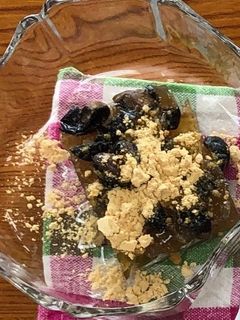 おせちリメイク!黒豆の黒糖寒天寄せ-レシピのメイン写真