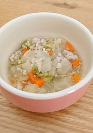 9~11か月頃 豚肉と白菜のあんかけ-レシピのメイン写真