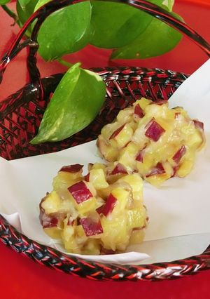 鬼まんじゅう＊さつまいものお饅頭＊節分-レシピのメイン写真