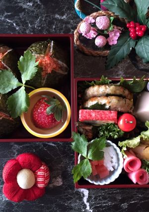 ぱっかんおにぎり 新春弁当-レシピのメイン写真