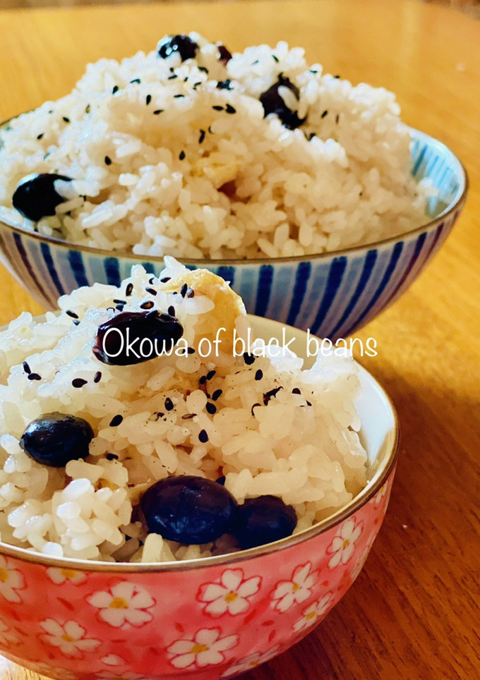 #おせちリメイク 白だしで簡単黒豆おこわ-レシピのメイン写真