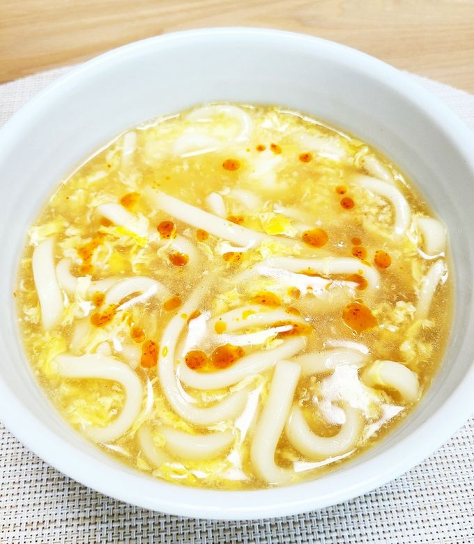 さくっとランチに☆卵だけ酸辣湯風うどん-レシピのメイン写真
