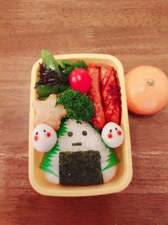 おにぎり&うずらの卵のちょいキャラ弁当♪-レシピのメイン写真