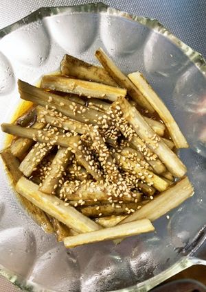 全てレンジごぼうの甘酢炒め-レシピのメイン写真