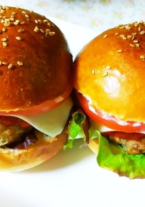 ＨＢで簡単！お家deハンバーガーバンズ☆-レシピのメイン写真