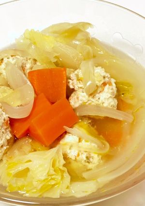 簡単鶏肉団子スープ-レシピのメイン写真