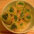 お弁当に!!さやえんどうロール