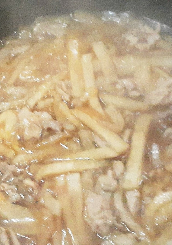 大根と豚肉の甘辛炒め-レシピのメイン写真