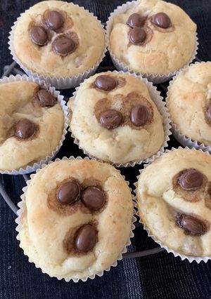 洗い物なし！バナナのカップケーキ♪-レシピのメイン写真