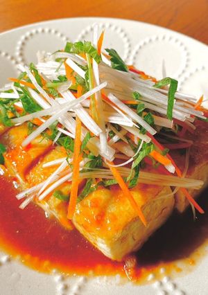 【簡単】居酒屋風の豆腐ステーキ-レシピのメイン写真