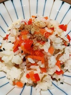 犬ご飯 カラフル混ぜご飯-レシピのメイン写真