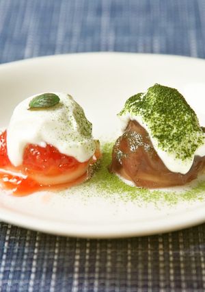 うどんで富士山型のミニスイーツ-レシピのメイン写真