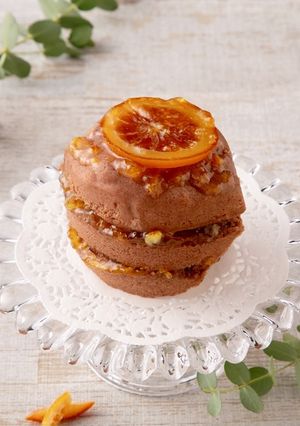 レンジで簡単☆オレンジココアケーキ-レシピのメイン写真
