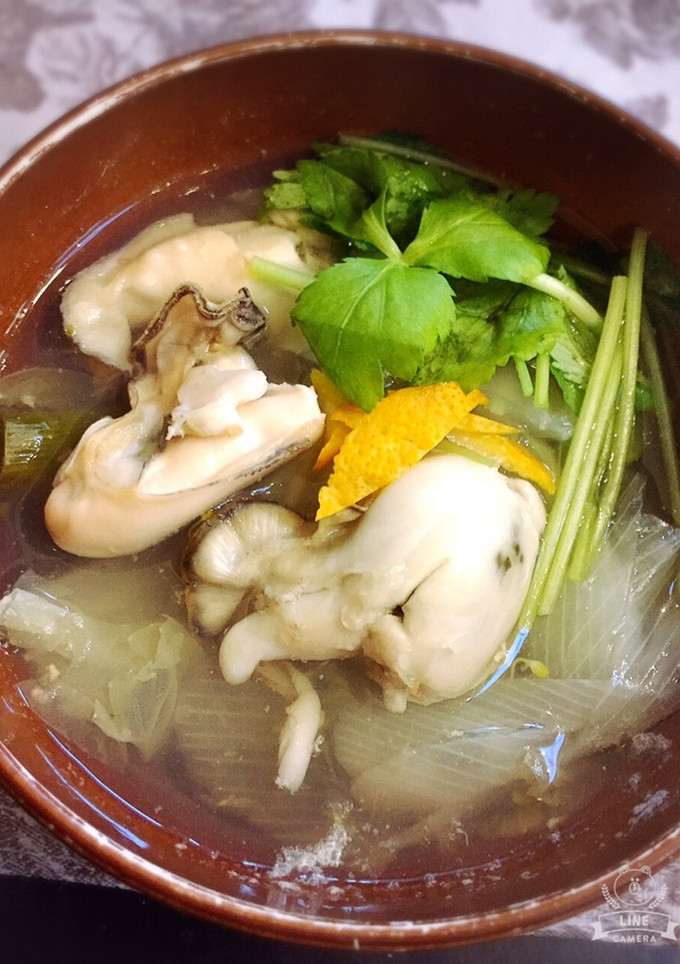 白だしで♡牡蠣と白菜のあったかスープ-レシピのメイン写真