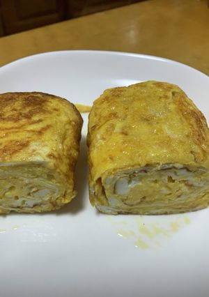 ふわふわ卵焼き(だし巻き風)-レシピのメイン写真