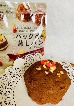 レンジで簡単☆ナッツ入ココア蒸しパン-レシピのメイン写真
