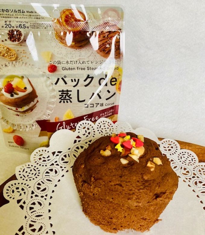 レンジで簡単☆ナッツ入ココア蒸しパン by なかのソルガム（中野産業